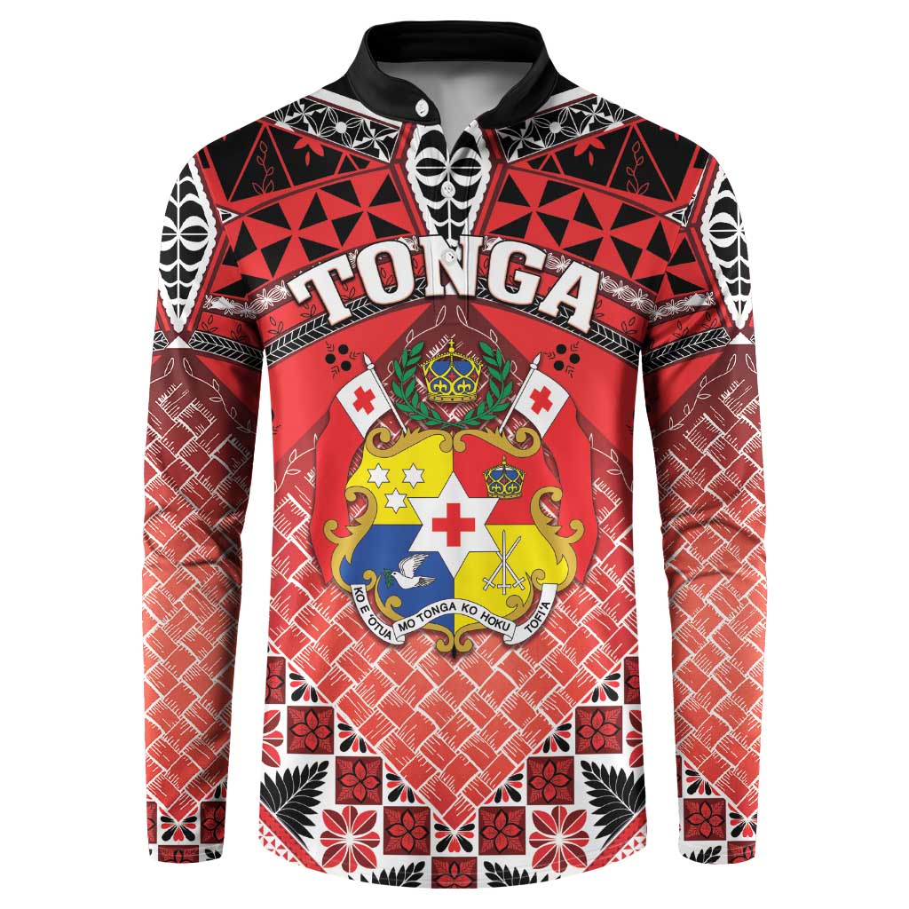 Personalised Tonga Constitution Day Button Sweatshirt 150 Years Jubilee - Polynesian Pride