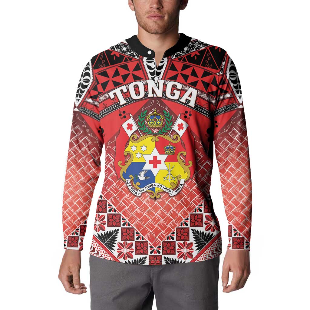 Personalised Tonga Constitution Day Button Sweatshirt 150 Years Jubilee - Polynesian Pride