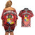 Personalised Tonga Constitution Day Couples Matching Off Shoulder Short Dress and Hawaiian Shirt 150 Years Jubilee - Polynesian Pride