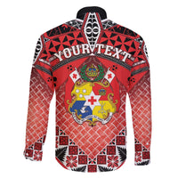 Personalised Tonga Constitution Day Family Matching Off The Shoulder Long Sleeve Dress and Hawaiian Shirt 150 Years Jubilee - Polynesian Pride