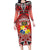 Personalised Tonga Constitution Day Long Sleeve Bodycon Dress 150 Years Jubilee - Polynesian Pride
