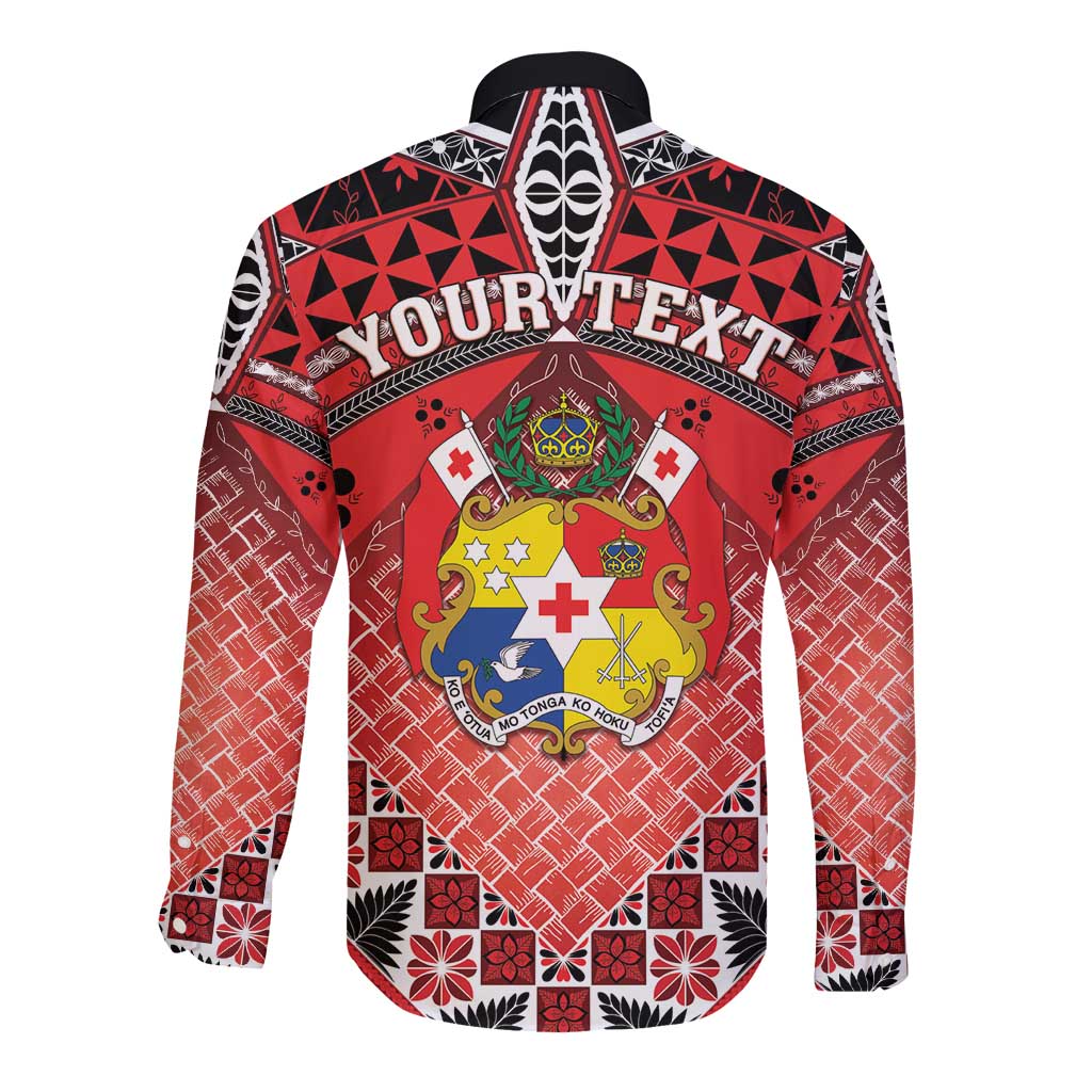 Personalised Tonga Constitution Day Long Sleeve Button Shirt 150 Years Jubilee - Polynesian Pride