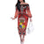 Personalised Tonga Constitution Day Off The Shoulder Long Sleeve Dress 150 Years Jubilee - Polynesian Pride