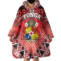 Personalised Tonga Constitution Day Wearable Blanket Hoodie 150 Years Jubilee - Polynesian Pride
