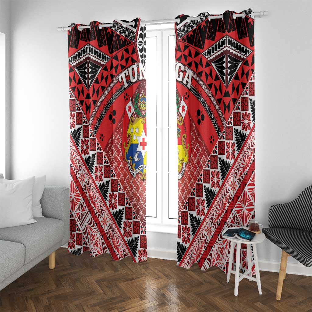 Tonga Constitution Day Window Curtain 150 Years Jubilee - Polynesian Pride