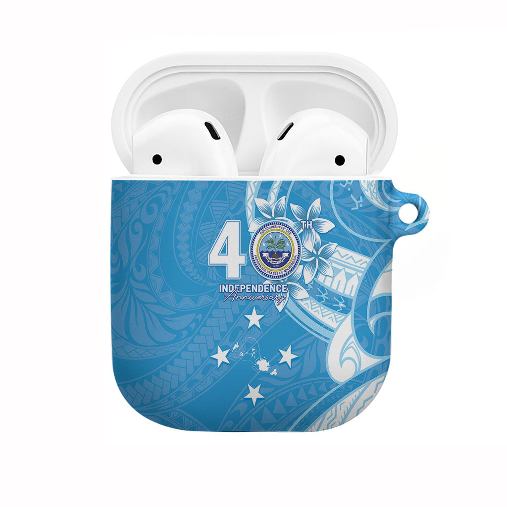 FSM Micronesia AirPods Case 40th Independence Anniversary LT05 Blue - Polynesian Pride