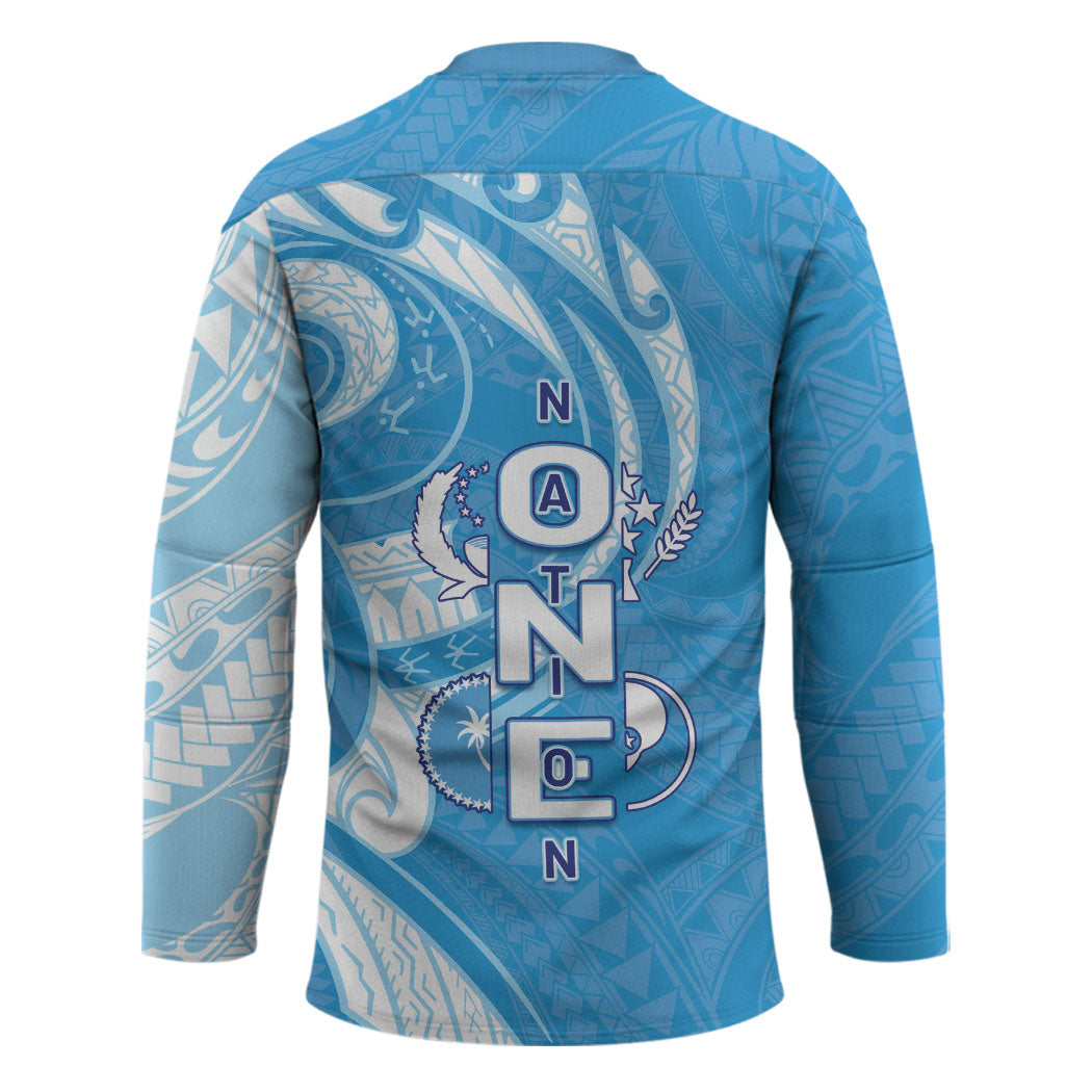 FSM Micronesia Hockey Jersey 40th Independence Anniversary LT05 - Polynesian Pride