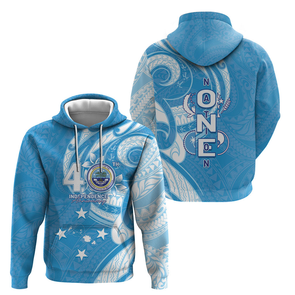 FSM Micronesia Hoodie 40th Independence Anniversary LT05 - Polynesian Pride