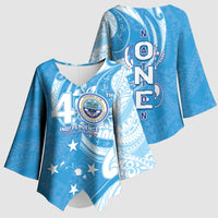 FSM Micronesia Kimono Sleeve Blouse 40th Independence Anniversary LT05 - Polynesian Pride
