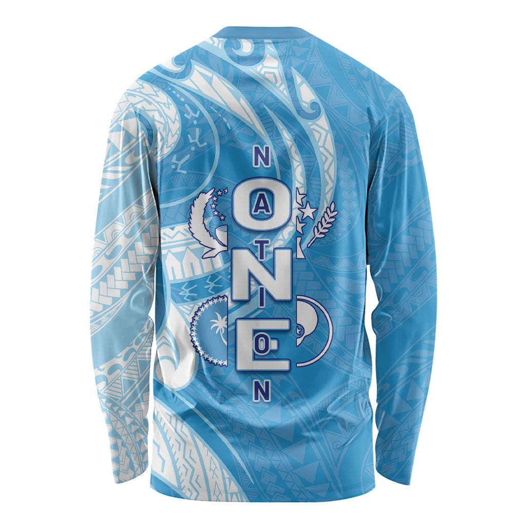 FSM Micronesia Long Sleeve Shirt 40th Independence Anniversary LT05 - Polynesian Pride