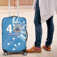 FSM Micronesia Luggage Cover 40th Independence Anniversary LT05 Blue - Polynesian Pride