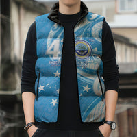 FSM Micronesia Sleeveless Puffer Jacket 40th Independence Anniversary LT05 - Polynesian Pride