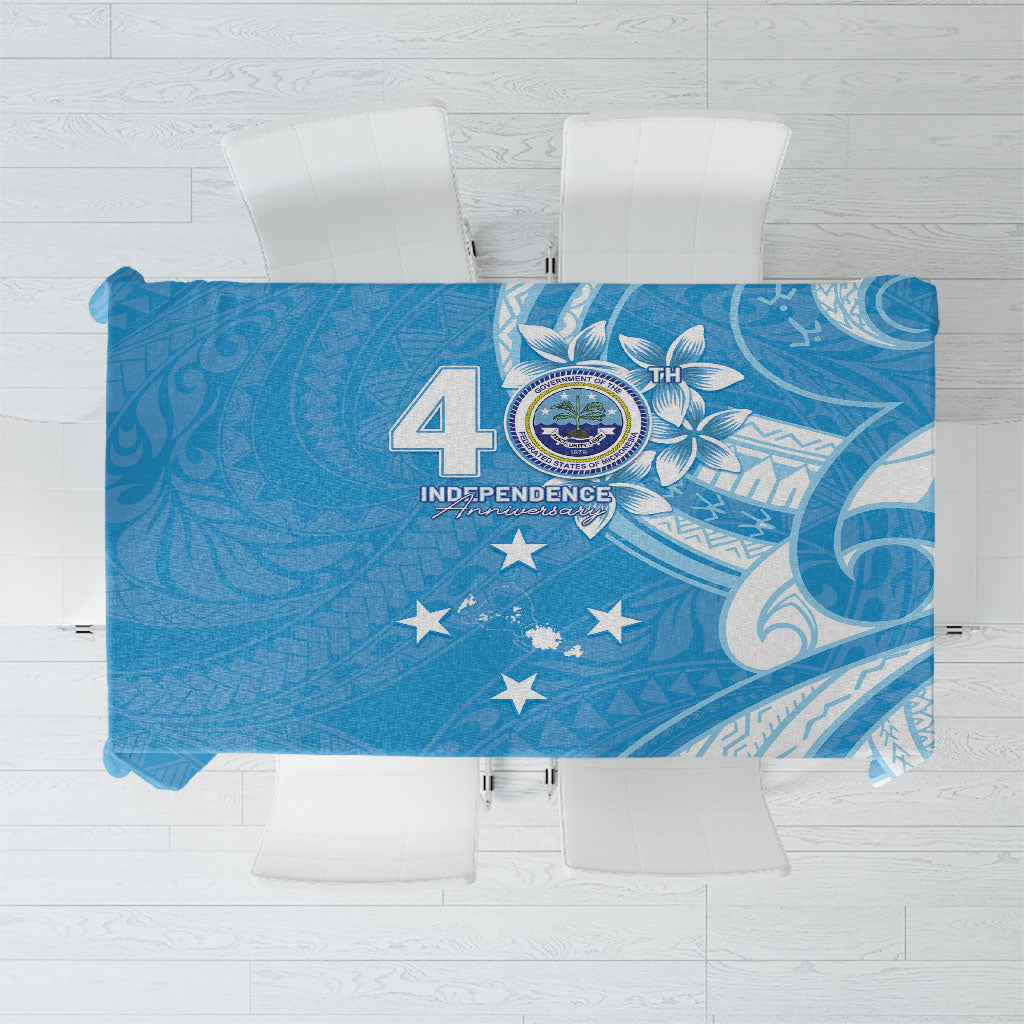 FSM Micronesia Tablecloth 40th Independence Anniversary LT05 Blue - Polynesian Pride