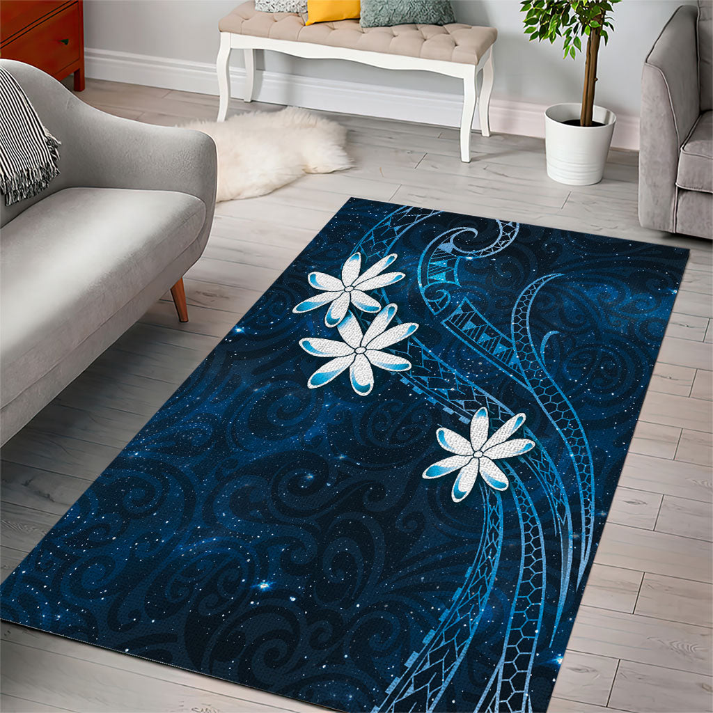 Tahiti Matarii Area Rug Tahitian Spring Blue Galaxy LT05 - Polynesian Pride