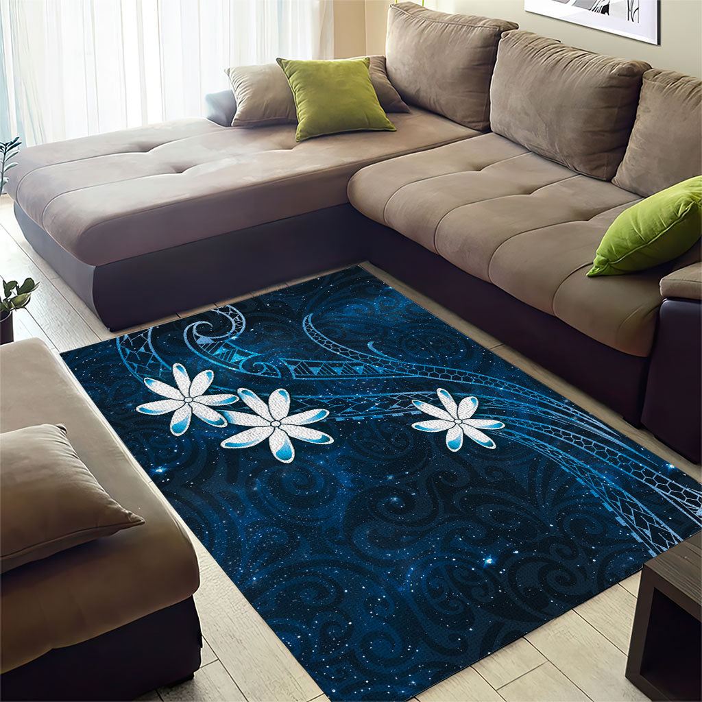 Tahiti Matarii Area Rug Tahitian Spring Blue Galaxy LT05 - Polynesian Pride