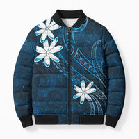 Tahiti Matarii Bomber Puffer Jacket Tahitian Spring Blue Galaxy LT05 Unisex Blue - Polynesian Pride