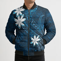 Tahiti Matarii Bomber Puffer Jacket Tahitian Spring Blue Galaxy LT05 - Polynesian Pride