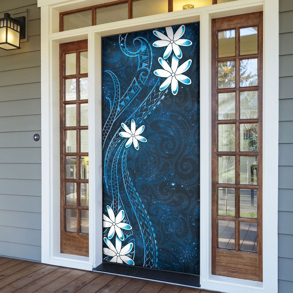 Tahiti Matarii Door Cover Tahitian Spring Blue Galaxy LT05 - Polynesian Pride