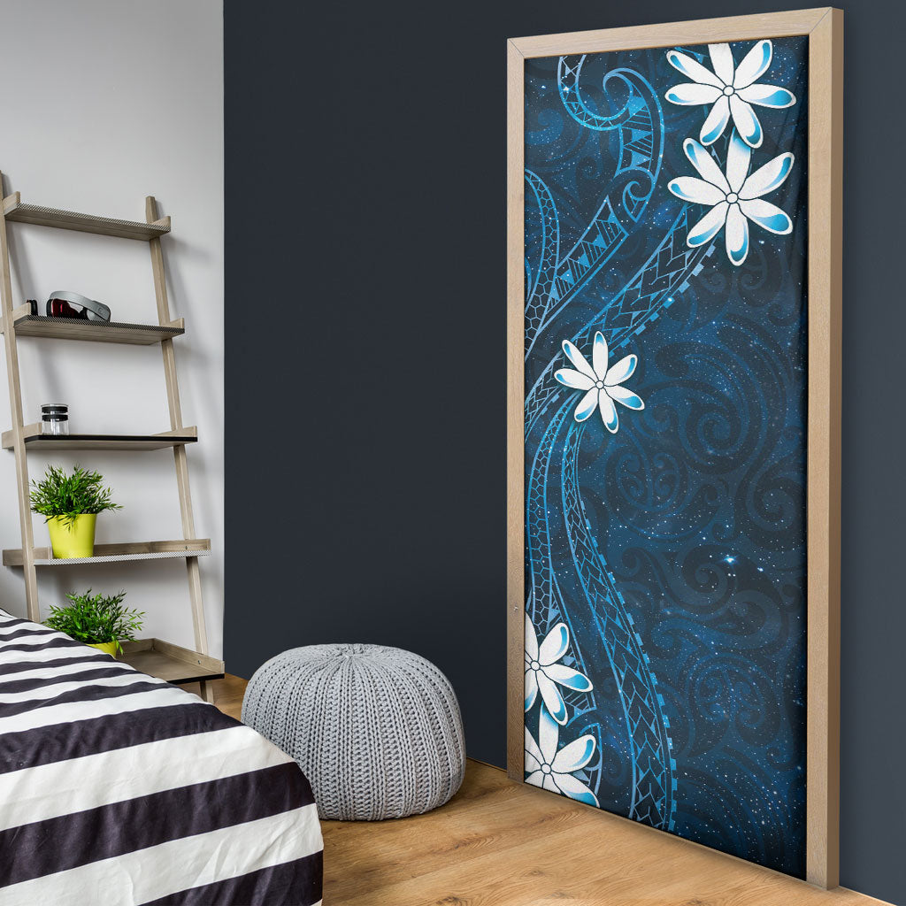 Tahiti Matarii Door Cover Tahitian Spring Blue Galaxy LT05 - Polynesian Pride