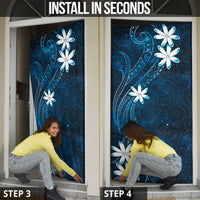 Tahiti Matarii Door Cover Tahitian Spring Blue Galaxy LT05 - Polynesian Pride
