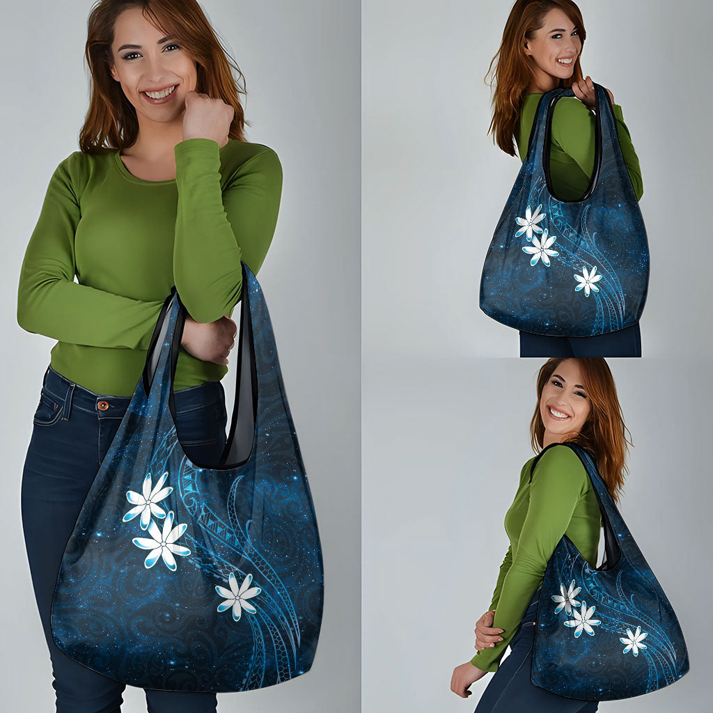 Tahiti Matarii Grocery Bag Tahitian Spring Blue Galaxy LT05 - Polynesian Pride