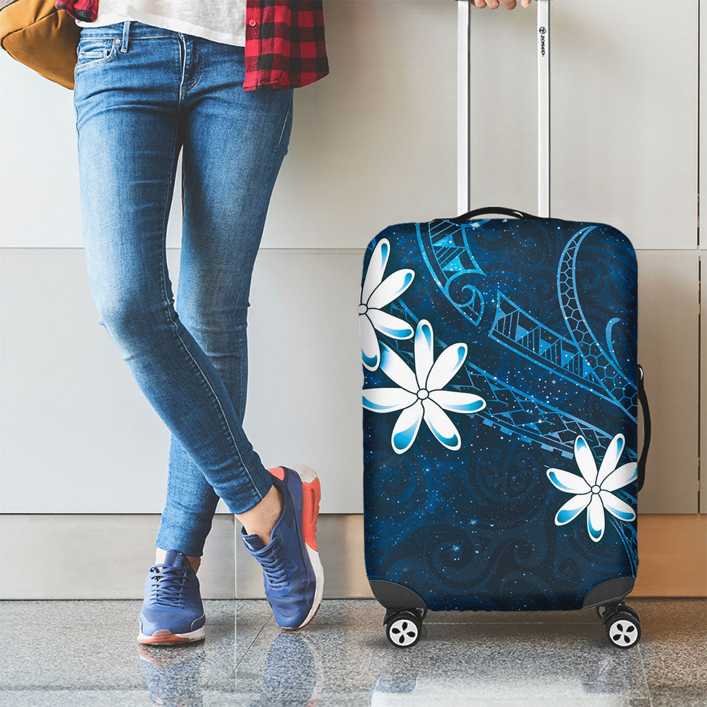 Tahiti Matarii Luggage Cover Tahitian Spring Blue Galaxy LT05 - Polynesian Pride