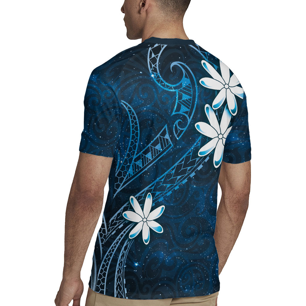 Tahiti Matarii Rugby Jersey Tahitian Spring Blue Galaxy LT05 - Polynesian Pride