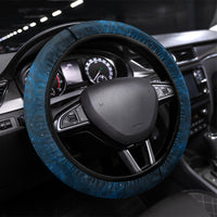 Tahiti Matarii Steering Wheel Cover Tahitian Spring Blue Galaxy LT05 Universal Fit Blue - Polynesian Pride
