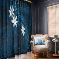 Tahiti Matarii Window Curtain Tahitian Spring Blue Galaxy LT05 - Polynesian Pride