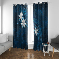 Tahiti Matarii Window Curtain Tahitian Spring Blue Galaxy LT05 With Grommets Blue - Polynesian Pride