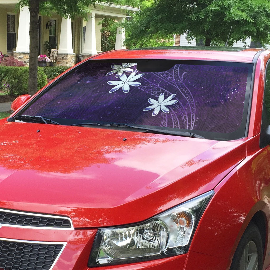 Tahiti Matarii Auto Sun Shade Tahitian Spring Purple Galaxy LT05 - Polynesian Pride