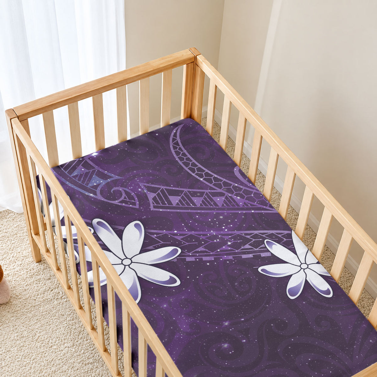 Tahiti Matarii Baby Bed Cover Tahitian Spring Purple Galaxy LT05 - Polynesian Pride