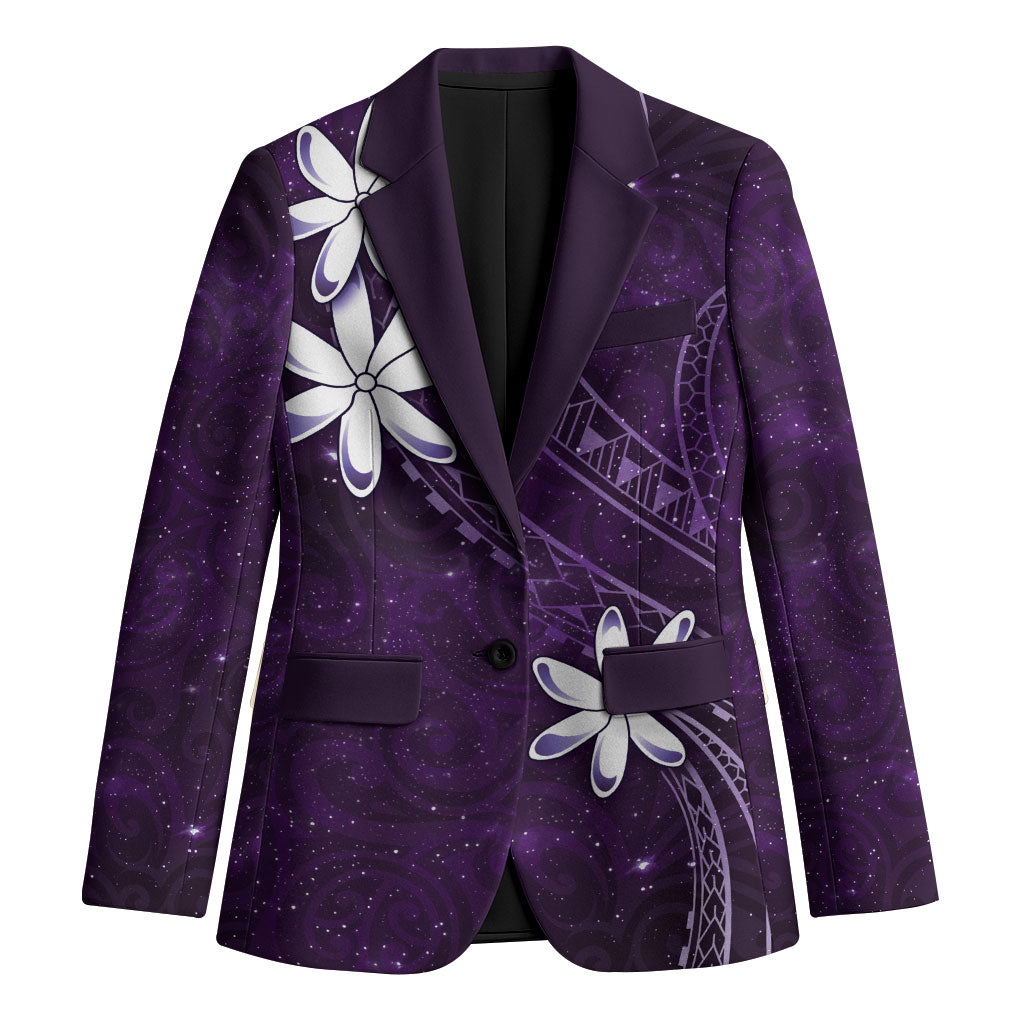 Tahiti Matarii Blazer Tahitian Spring Purple Galaxy LT05 Unisex Purple - Polynesian Pride