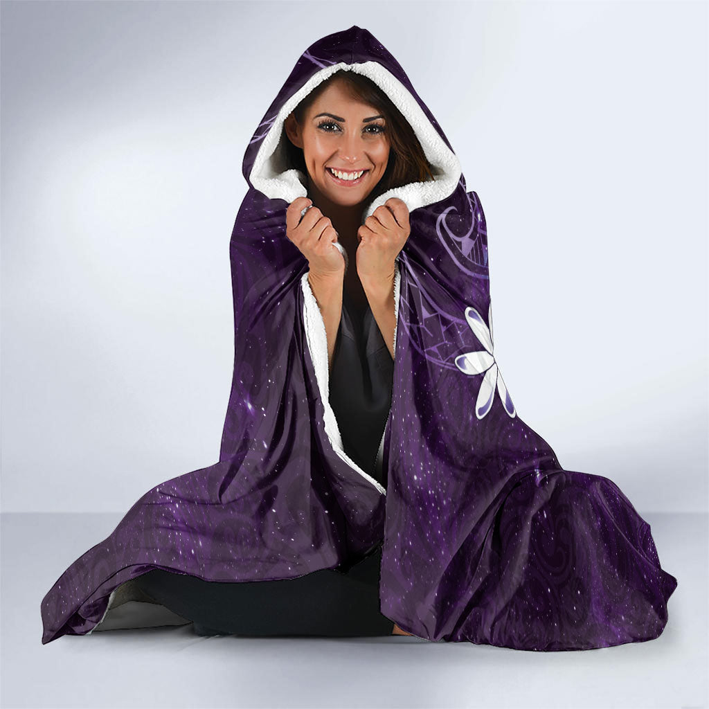 Tahiti Matarii Hooded Blanket Tahitian Spring Purple Galaxy LT05 - Polynesian Pride
