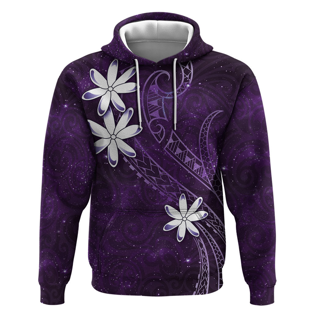 Tahiti Matarii Hoodie Tahitian Spring Purple Galaxy LT05 Pullover Hoodie Purple - Polynesian Pride