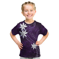 Tahiti Matarii Kid T Shirt Tahitian Spring Purple Galaxy LT05 Purple - Polynesian Pride
