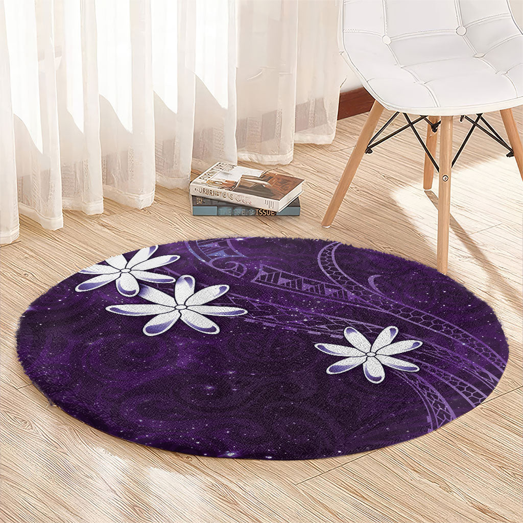 Tahiti Matarii Round Carpet Tahitian Spring Purple Galaxy LT05 - Polynesian Pride