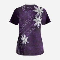 Tahiti Matarii Scrub Top Tahitian Spring Purple Galaxy LT05 - Polynesian Pride