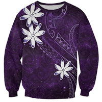 Tahiti Matarii Sweatshirt Tahitian Spring Purple Galaxy LT05 Unisex Purple - Polynesian Pride