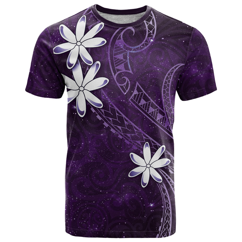 Tahiti Matarii T Shirt Tahitian Spring Purple Galaxy LT05 Purple - Polynesian Pride