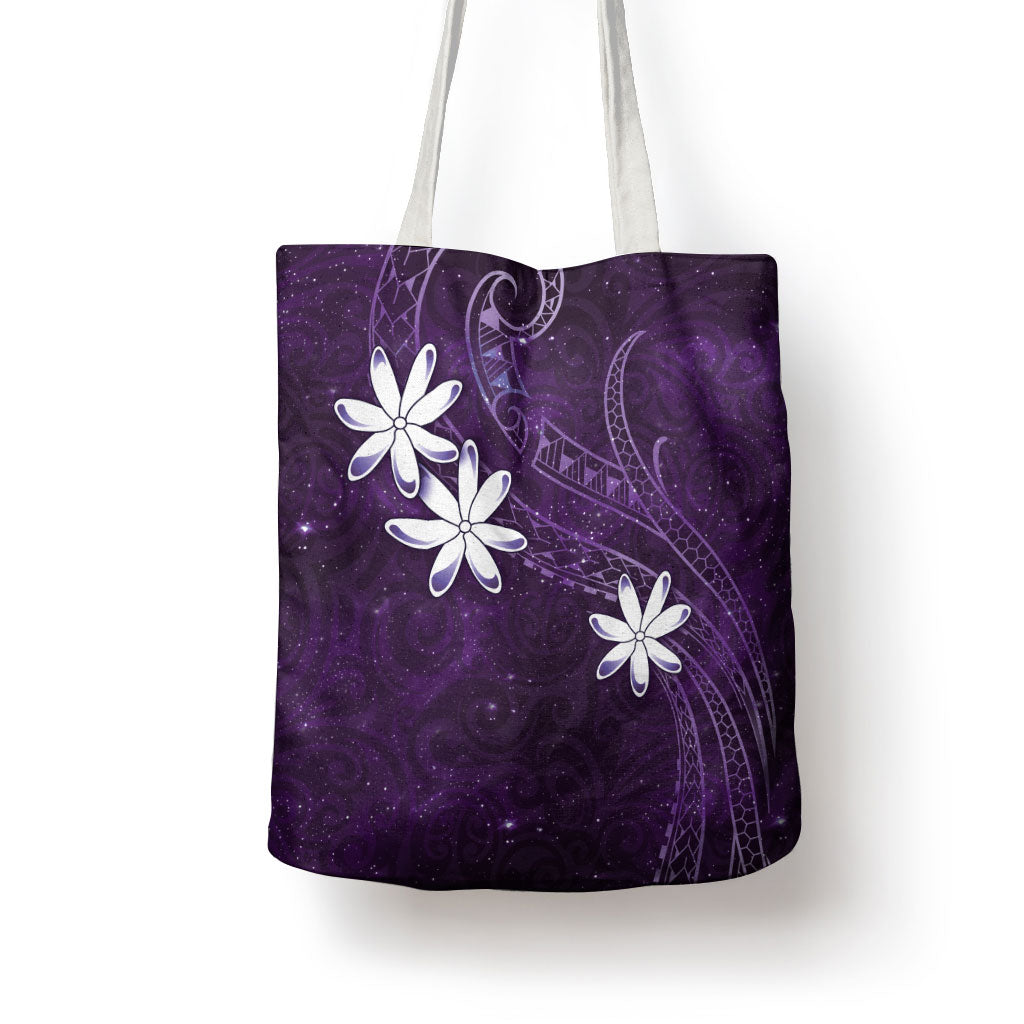 Tahiti Matarii Tote Bag Tahitian Spring Purple Galaxy LT05 - Polynesian Pride