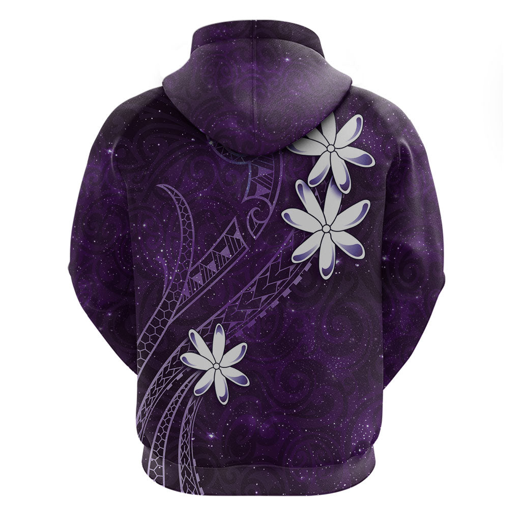 Tahiti Matarii Zip Hoodie Tahitian Spring Purple Galaxy LT05 - Polynesian Pride