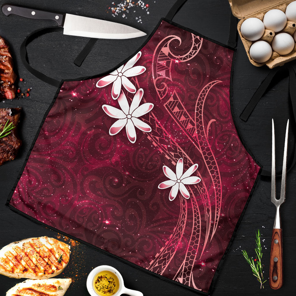 Tahiti Matarii Apron Tahitian Spring Red Galaxy LT05 Red - Polynesian Pride