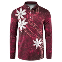 Tahiti Matarii Button Sweatshirt Tahitian Spring Red Galaxy LT05 Red - Polynesian Pride
