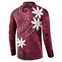 Tahiti Matarii Button Sweatshirt Tahitian Spring Red Galaxy LT05 - Polynesian Pride
