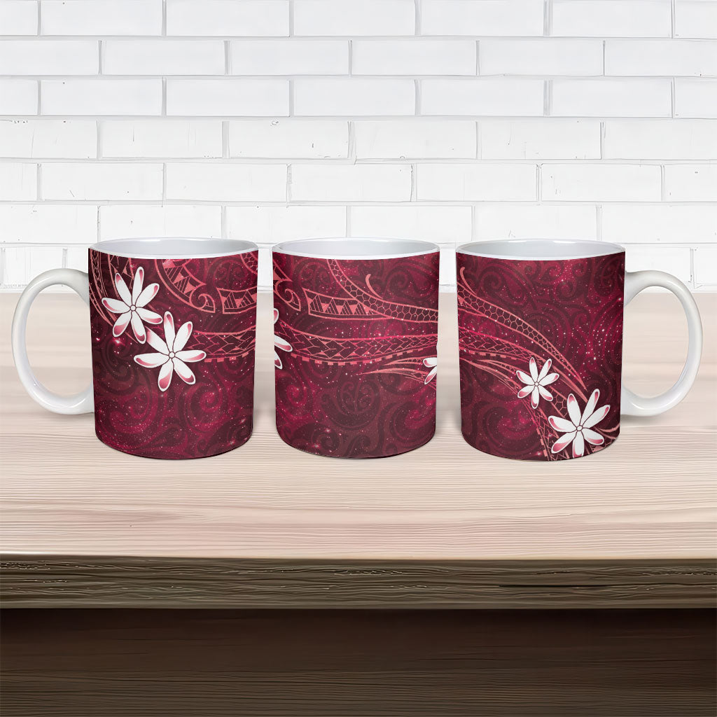 Tahiti Matarii Ceramic Mug Tahitian Spring Red Galaxy LT05 - Polynesian Pride
