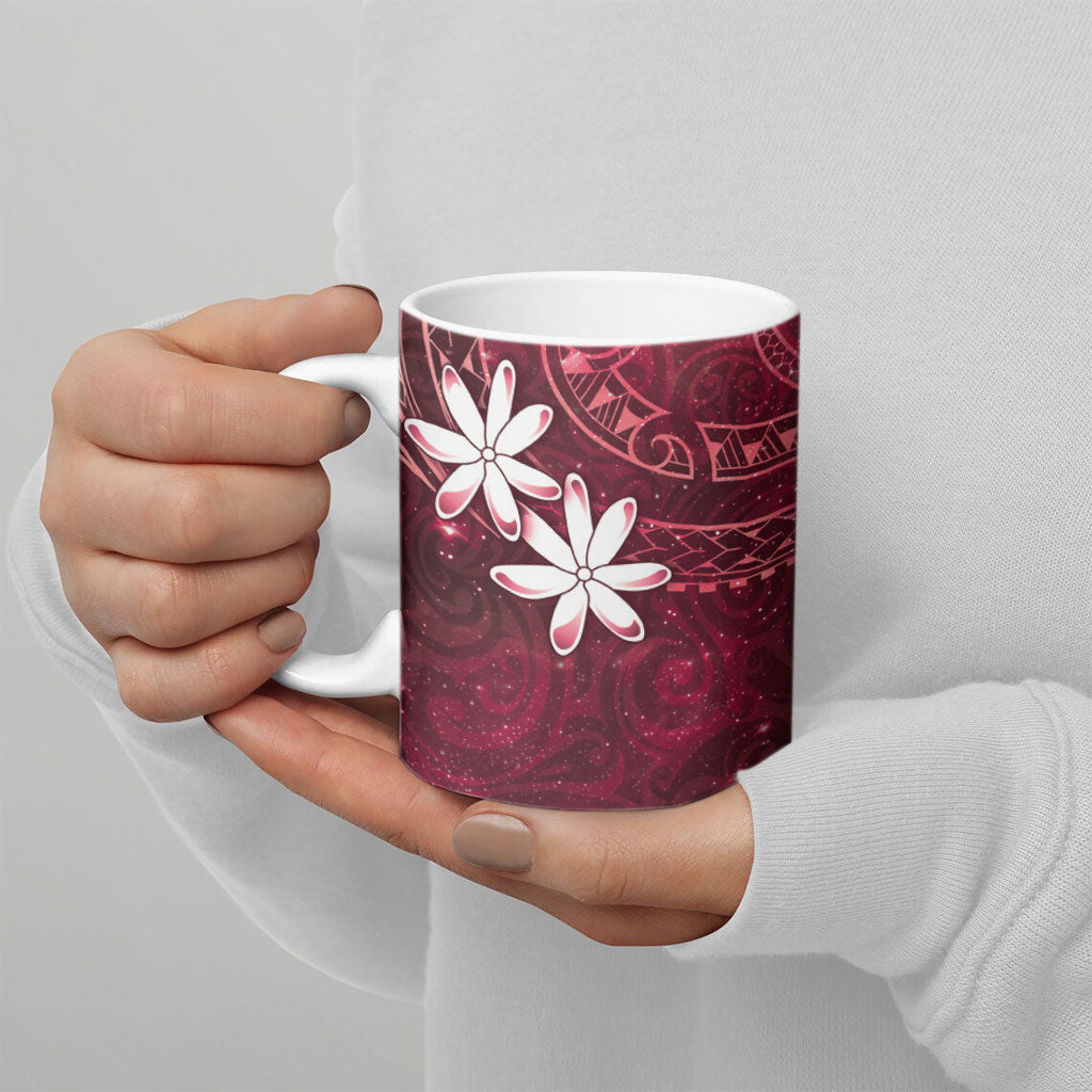 Tahiti Matarii Ceramic Mug Tahitian Spring Red Galaxy LT05 - Polynesian Pride