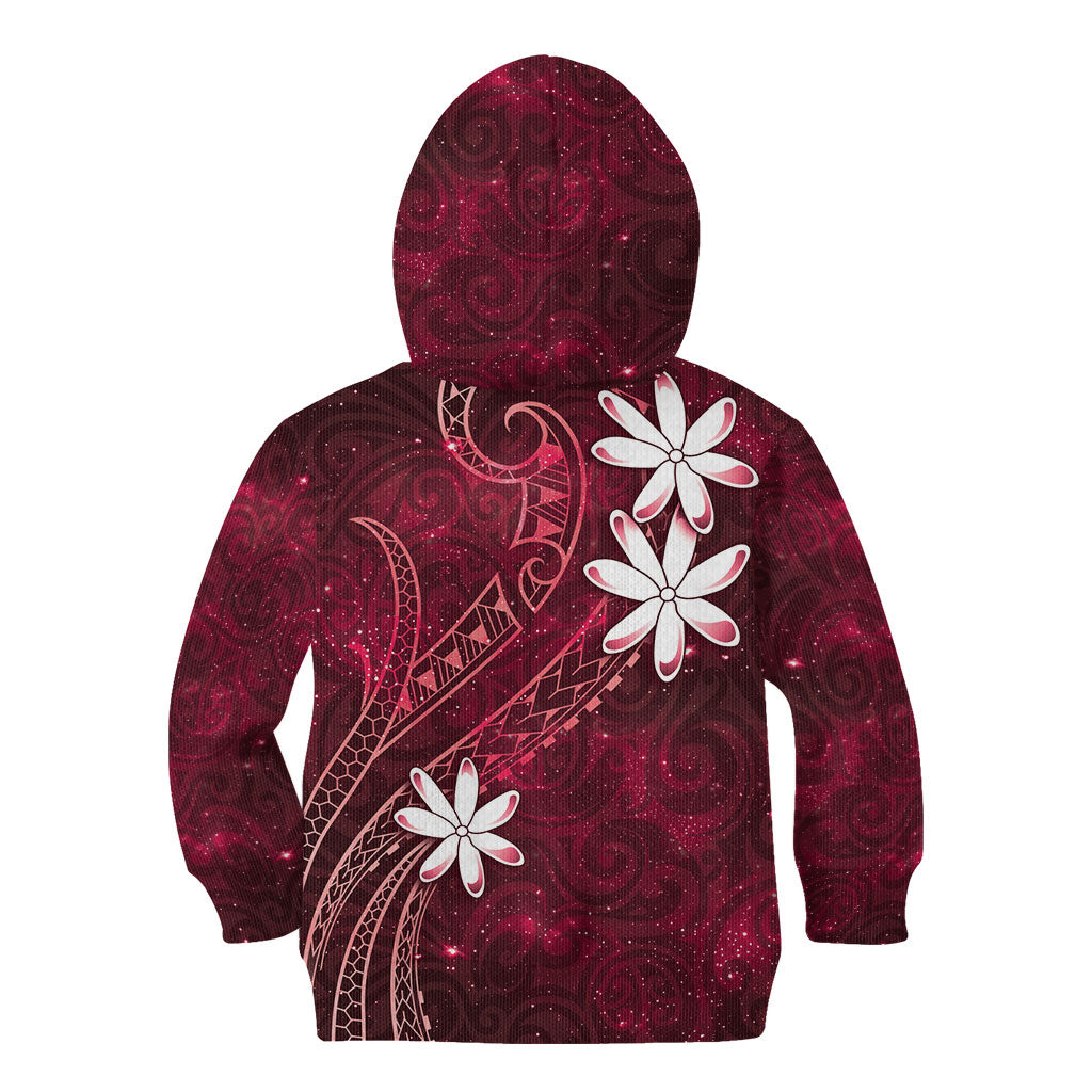 Tahiti Matarii Kid Hoodie Tahitian Spring Red Galaxy LT05 - Polynesian Pride