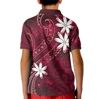 Tahiti Matarii Kid Polo Shirt Tahitian Spring Red Galaxy LT05 - Polynesian Pride