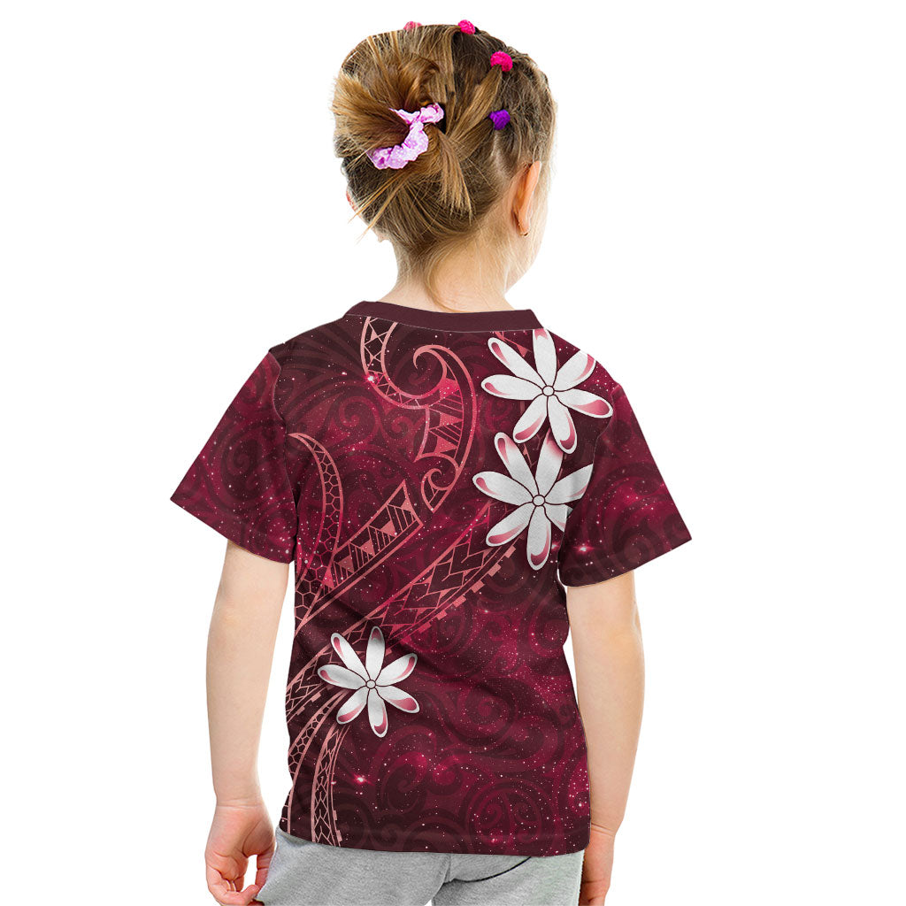 Tahiti Matarii Kid T Shirt Tahitian Spring Red Galaxy LT05 - Polynesian Pride